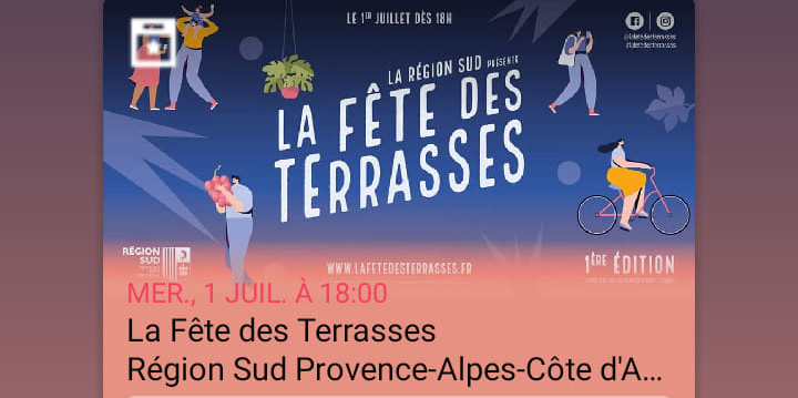 Fête des terrasses au Grappillon mercredi 1er juillet 2020