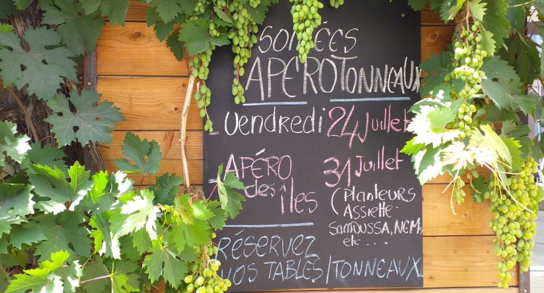 Apéro/tonneaux vendredi 24 juillet 2020